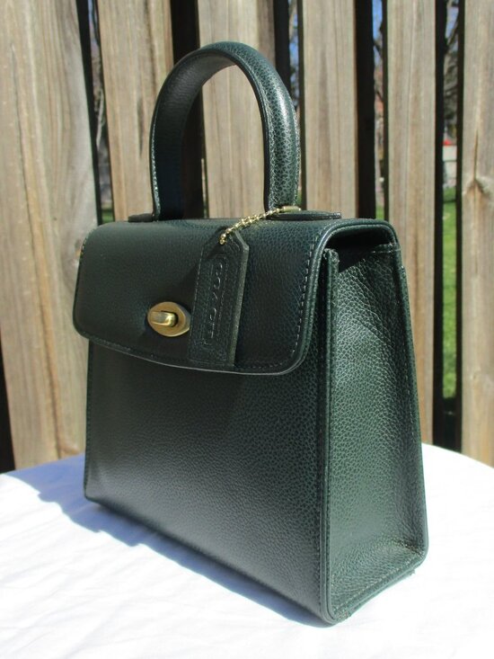 Coach 4413 Madison Gracie purse handbag crossbody forest green - Picture 5 of 16